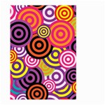 Abstract Circles Background Retro Large Garden Flag (Two Sides) Front