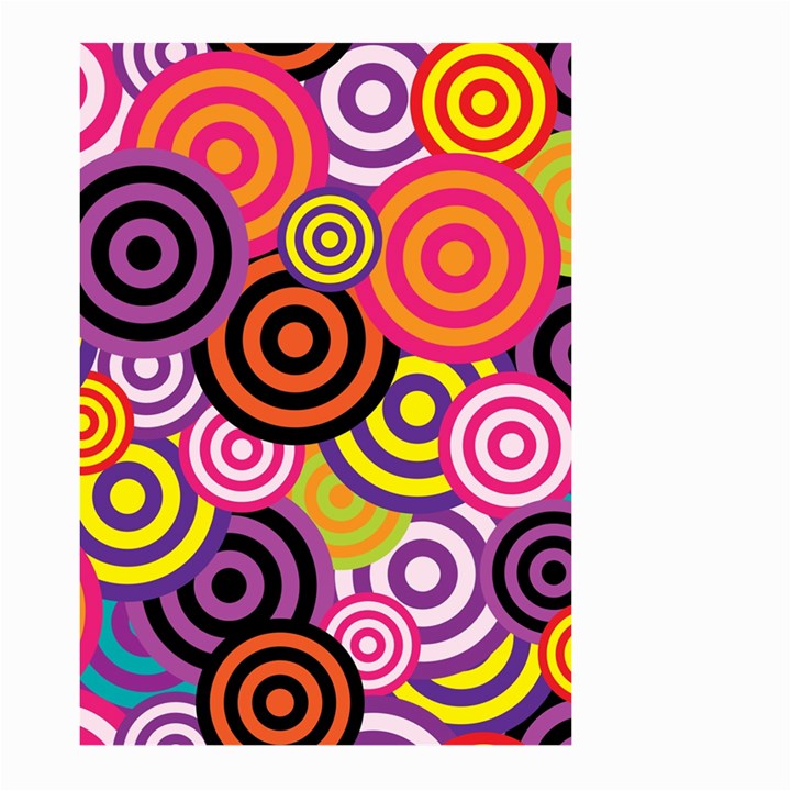 Abstract Circles Background Retro Large Garden Flag (Two Sides)