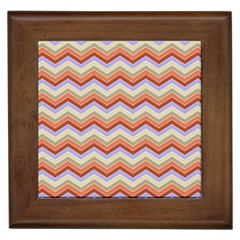 Background Chevron Pattern Design Framed Tiles