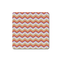 Background Chevron Pattern Design Square Magnet