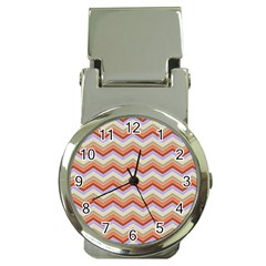 Background Chevron Pattern Design Money Clip Watches