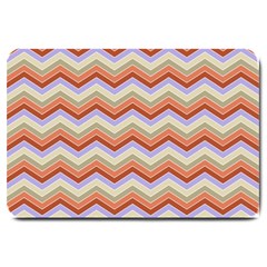 Background Chevron Pattern Design Large Doormat  by Pakrebo