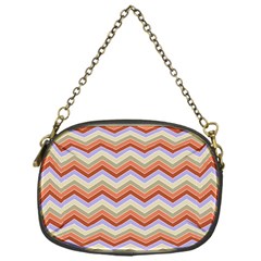 Background Chevron Pattern Design Chain Purse (One Side)