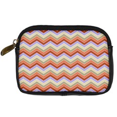 Background Chevron Pattern Design Digital Camera Leather Case