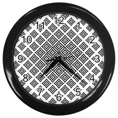 Background Pattern Halftone Wall Clock (black) by Pakrebo