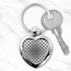 Background Pattern Halftone Key Chains (heart)  by Pakrebo