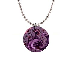 Abstract Art Fractal Art Fractal 1  Button Necklace by Pakrebo