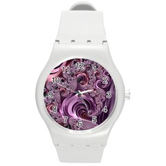 Abstract Art Fractal Art Fractal Round Plastic Sport Watch (m) by Pakrebo