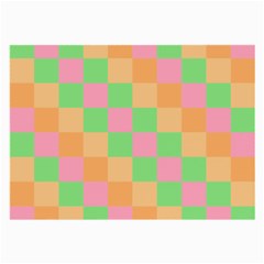 Checkerboard Pastel Squares Large Glasses Cloth (2-side) by Pakrebo