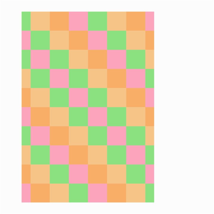 Checkerboard Pastel Squares Small Garden Flag (Two Sides)