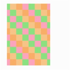 Checkerboard Pastel Squares Large Garden Flag (two Sides) by Pakrebo