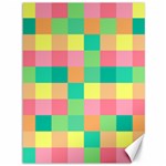 Checkerboard Pastel Squares Canvas 36  x 48  35.26 x46.15  Canvas - 1