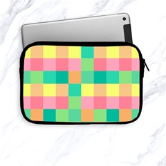 Checkerboard Pastel Squares Apple Ipad Mini Zipper Cases by Pakrebo