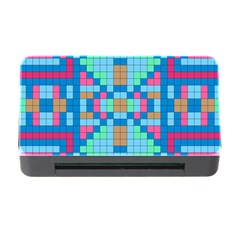 Checkerboard Squares Abstract Memory Card Reader With Cf by Pakrebo