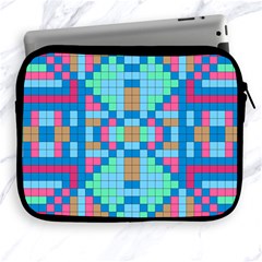 Checkerboard Squares Abstract Apple Ipad 2/3/4 Zipper Cases by Pakrebo