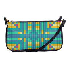 Checkerboard Squares Abstract Shoulder Clutch Bag by Pakrebo