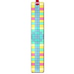 Checkerboard Squares Abstract Large Book Marks Front