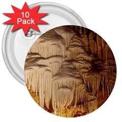 Caverns Rock Formation Cave Rock 3  Buttons (10 Pack)  by Pakrebo