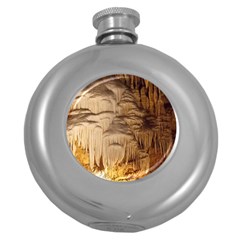 Caverns Rock Formation Cave Rock Round Hip Flask (5 Oz) by Pakrebo