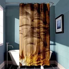 Caverns Rock Formation Cave Rock Shower Curtain 36  X 72  (stall)  by Pakrebo