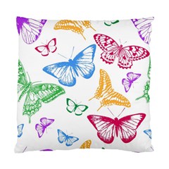 Butterfly Butterflies Vintage Standard Cushion Case (two Sides) by Pakrebo