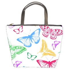 Butterfly Butterflies Vintage Bucket Bag by Pakrebo