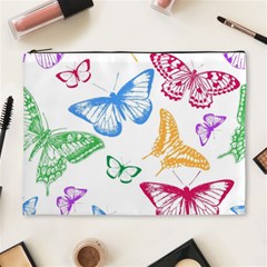 Butterfly Butterflies Vintage Cosmetic Bag (xl) by Pakrebo