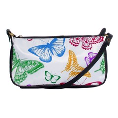 Butterfly Butterflies Vintage Shoulder Clutch Bag by Pakrebo