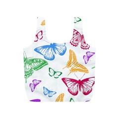 Butterfly Butterflies Vintage Full Print Recycle Bag (s) by Pakrebo