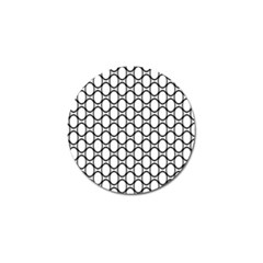 Black Pattern Halftone Wallpaper Golf Ball Marker (4 Pack) by Pakrebo