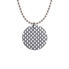 Black Pattern Halftone Wallpaper 1  Button Necklace by Pakrebo