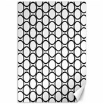 Black Pattern Halftone Wallpaper Canvas 20  x 30  19.62 x28.9  Canvas - 1