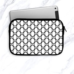 Black Pattern Halftone Wallpaper Apple Ipad Mini Zipper Cases by Pakrebo