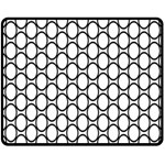 Black Pattern Halftone Wallpaper Double Sided Fleece Blanket (Medium)  58.8 x47.4  Blanket Back