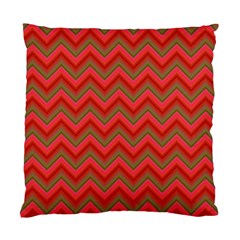 Background Retro Red Zigzag Standard Cushion Case (one Side) by Pakrebo