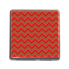 Background Retro Red Zigzag Memory Card Reader (square 5 Slot) by Pakrebo