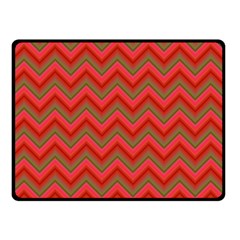 Background Retro Red Zigzag Double Sided Fleece Blanket (small)  by Pakrebo