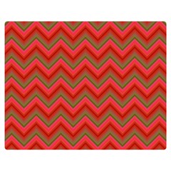 Background Retro Red Zigzag Double Sided Flano Blanket (medium)  by Pakrebo