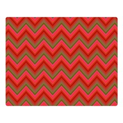 Background Retro Red Zigzag Double Sided Flano Blanket (large)  by Pakrebo