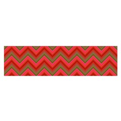 Background Retro Red Zigzag Satin Scarf (oblong) by Pakrebo