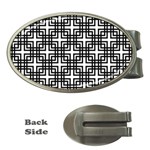 Pattern Vector Halftone Wallpaper Money Clips (Oval)  Front