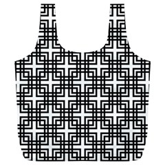 Pattern Vector Halftone Wallpaper Full Print Recycle Bag (xl) by Pakrebo