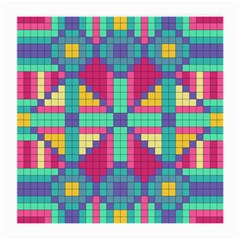 Checkerboard Squares Abstract Medium Glasses Cloth (2-Side)