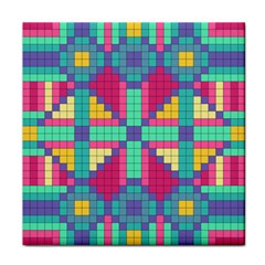 Checkerboard Squares Abstract Face Towel