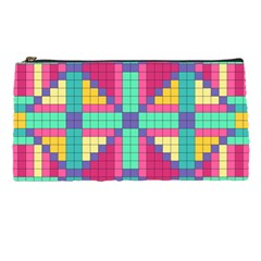 Checkerboard Squares Abstract Pencil Cases