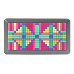 Checkerboard Squares Abstract Memory Card Reader (Mini)