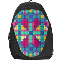 Checkerboard Squares Abstract Backpack Bag