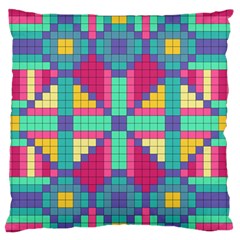 Checkerboard Squares Abstract Standard Flano Cushion Case (Two Sides)