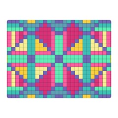 Checkerboard Squares Abstract Double Sided Flano Blanket (Mini) 