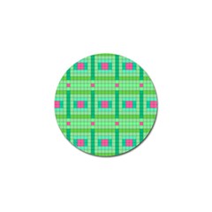 Checkerboard Squares Abstract Golf Ball Marker (4 Pack) by Pakrebo